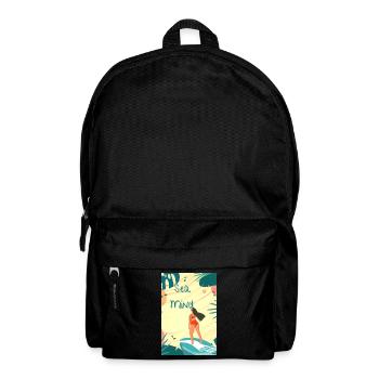 Surfing Woman - Rucksack - Schwarz - Vorne