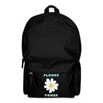 Flower Power – Design Rétro et Bohème 70's - Sac à dos - noir - Devant