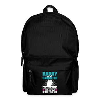 Daddy and daughter always heart to heart - Sac à dos - noir - Devant