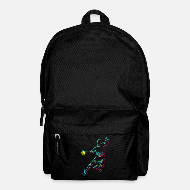 Handball Player Striker Jump Shot Goalkeeper - Backpack - black