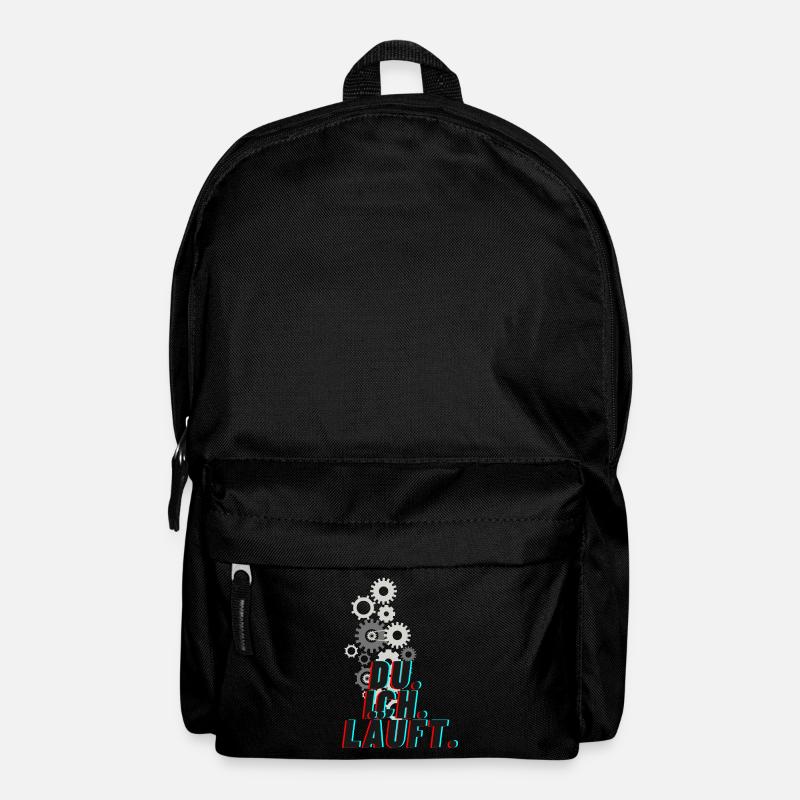 Du. Ich. Läuft. - Rucksack - Schwarz
