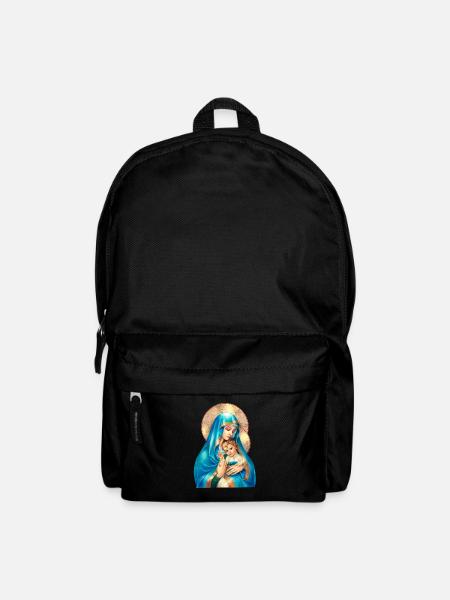 Mary mother of jesus - Christian - Backpack - black