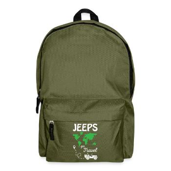 Jeeps Go Travel - Sac à dos - vert olive - Devant