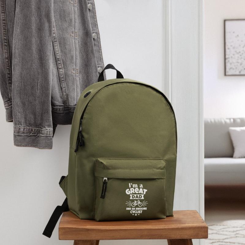 Ich bin ein toller Papa und ein starker Radfahrer Rucksack