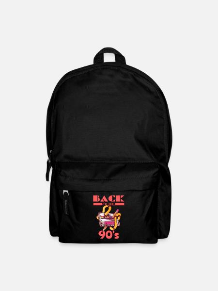Zurück in die 90er Jahre mit Musikkassette - Rucksack - Schwarz