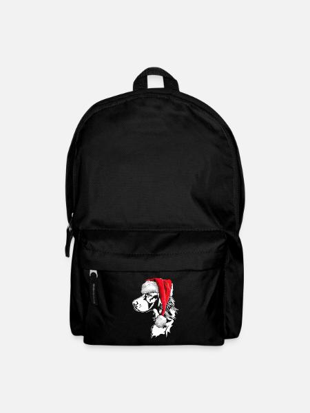 Santa Irish Setter Weihnachten Hunde Wilsigns - Rucksack - Schwarz