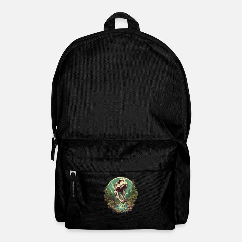 Dinosaurier Dino Fossil Carnivor Herbivor T-Rex - Rucksack - Schwarz