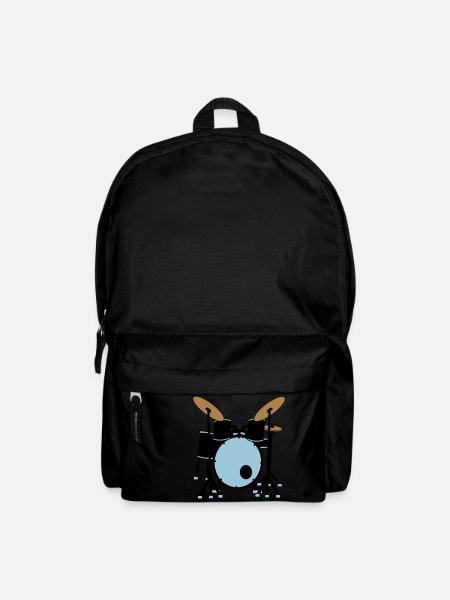 Schlagzeug Instrument Geschenkidee Musik Band - Rucksack - Schwarz
