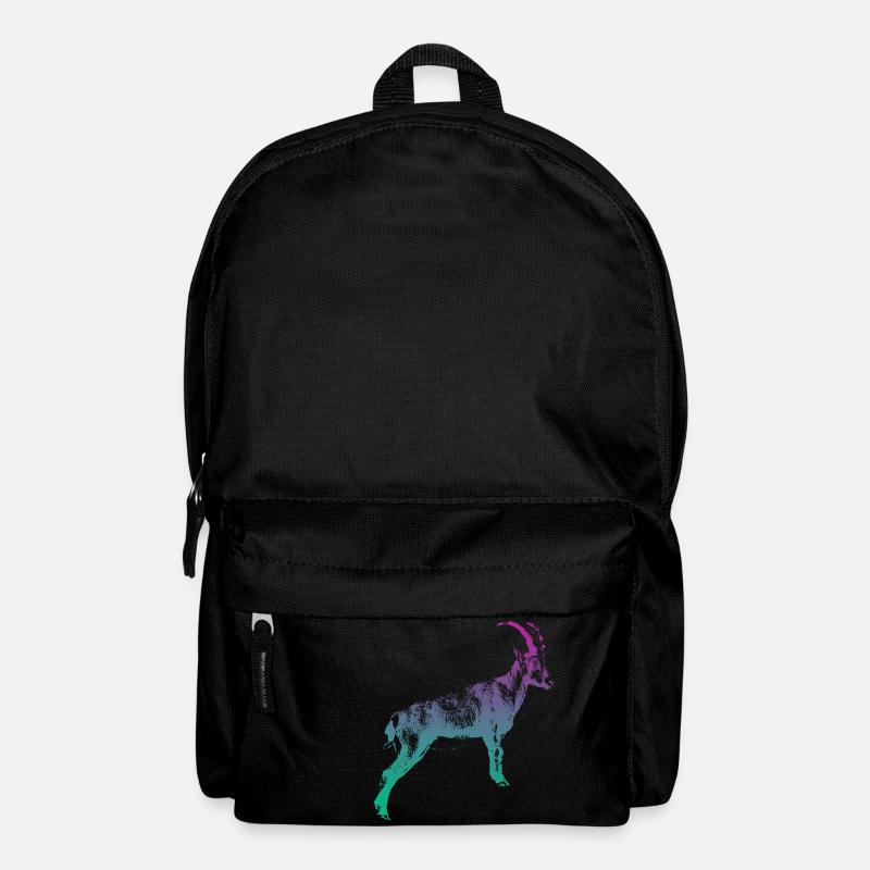 Steinbock Huftier Sternzeichen Steinbock Gams Horn - Rucksack - Schwarz