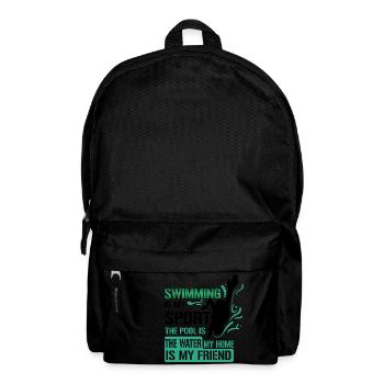 Swimming - Rucksack - Schwarz - Vorne