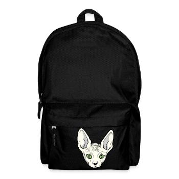 Sphynx-Katze T-Shirt - Rucksack - Schwarz - Vorne