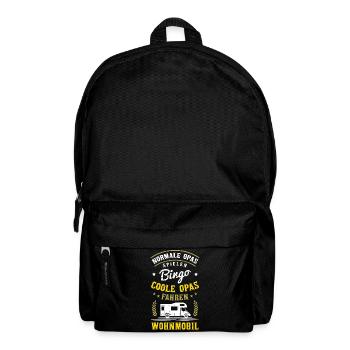 Campeur au volant cool - Camping Grandpa Camper - Sac à dos - noir - Devant