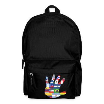 Amérique latine Amérique du Sud main drapeau cadeau Latin - Sac à dos - noir - Devant