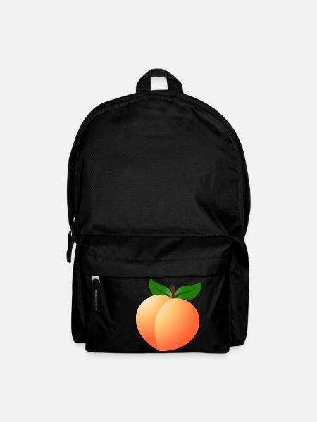 Pfirsich - Rucksack - Schwarz