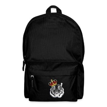 Tigre cool avec une couronne - Sac à dos - noir - Devant