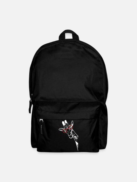 Nerd Giraffe mit Brille - Rucksack - Schwarz