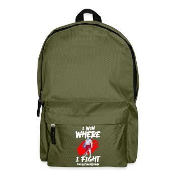 Schwertkämpfer Kämpfer Dolch Japan - Rucksack - Olivgrün - Vorne