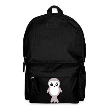 Kawaii phoque phoques phoques phoques animaux kawaii - Sac à dos - noir - Devant