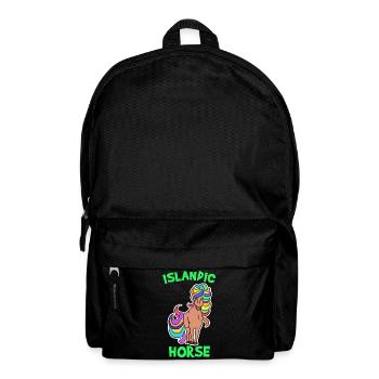 Horse Love Pony Icelandic Horses Icelandic Pony Saying - Backpack - black - Front