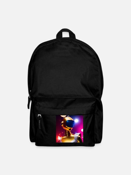 Golden Robot - Rucksack - Schwarz
