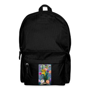 Flowers Bursting from a Book - Backpack - black - Front