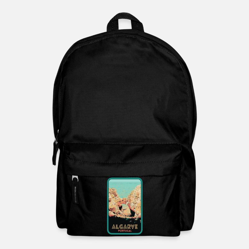 Emblematic cliffs of the Algarve: Original view - Backpack - black