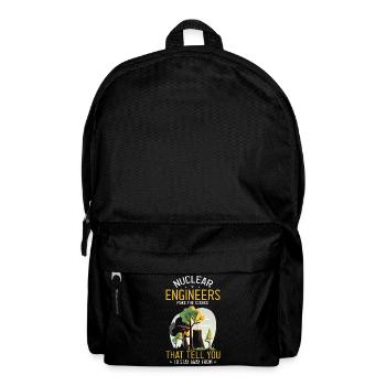 Nuklearingenieur für Kernkraftwerk und Kernenergie - Rucksack - Schwarz - Vorne