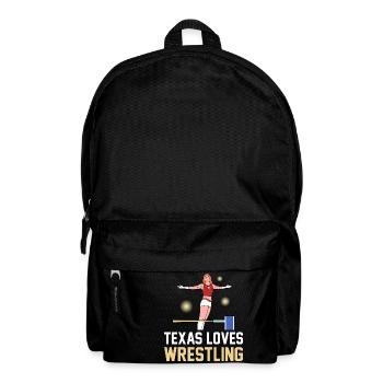 Texas wrestling design for proud Texas fans - Backpack - black - Front