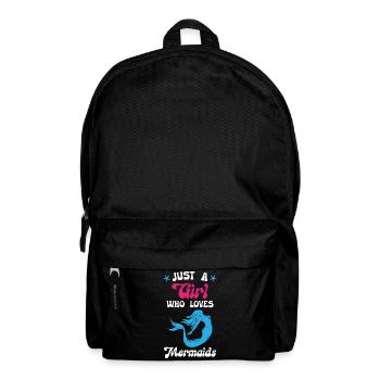 Just a Girl Who Loves Mermaids - Rucksack - Schwarz - Vorne
