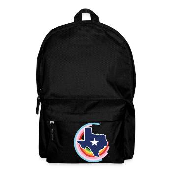 Conception de carte du Texas pour les fiers Texans LGBT + - Sac à dos - noir - Devant