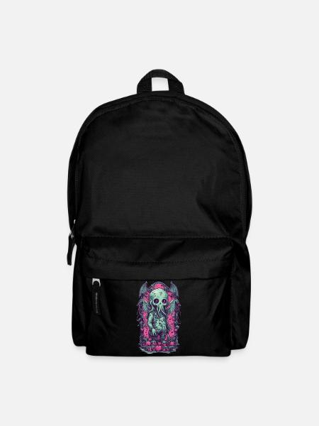 Kawaii Cthulhu Goth Monster Halloween Design - Rucksack - Schwarz