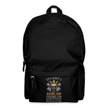 Player Casino Poker Face Full House - Backpack - black - Front