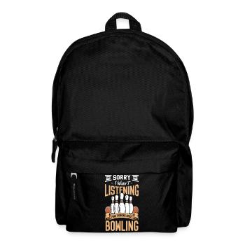 Bowlingkugel Hobby Wurf Verein - Rucksack - Schwarz - Vorne