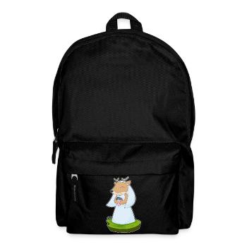 Cerf mariée Bouquet Mariage - Sac à dos - noir - Devant