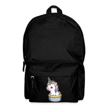 Einhorn Torte - Rucksack - Schwarz - Vorne