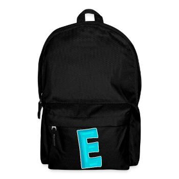 Letter E Initial Letter Characters - Backpack - black - Front