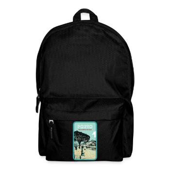 Vila Nova de Gaia: View of Porto - Backpack - black - Front