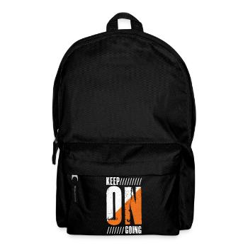 keep on going - Backpack - black - Front