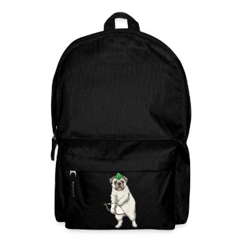 Mops Bogenschütze Bogen - Rucksack - Schwarz - Vorne