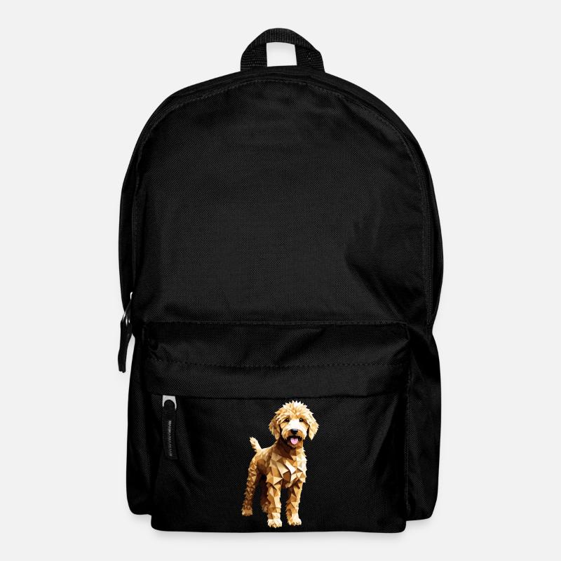 Goldendoodle Golden Doodle Hund Geometrisch - Rucksack - Schwarz