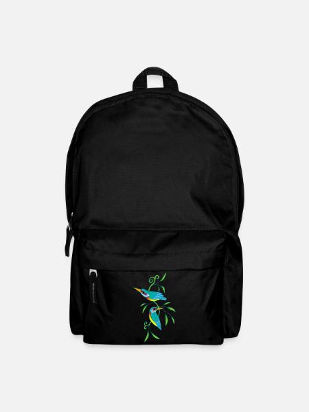Vögel und Natur - Rucksack - Schwarz