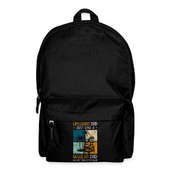 Lifeguard Sea Water Beach Chair - Backpack - black - Front