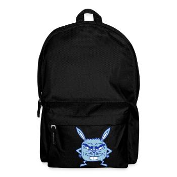 Hase Monster böser Blick Gefährlich Cool lächeln - Rucksack - Schwarz - Vorne