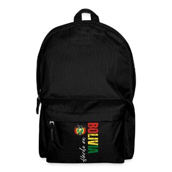 Fabriqué en Bolivie, design vertical - Sac à dos - noir - Devant