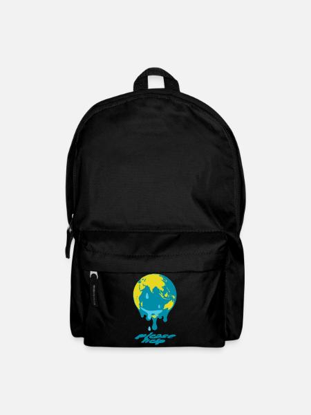 Erderwärmung Weltkugel - Rucksack - Schwarz