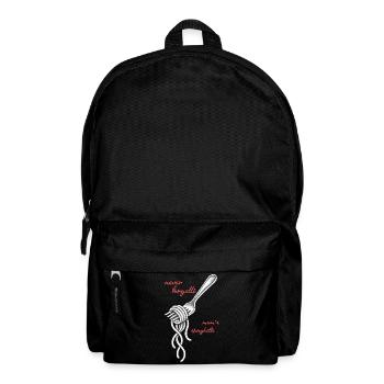 Never Forgetti Spaghetti Gabel Zeichnung - Rucksack - Schwarz - Vorne