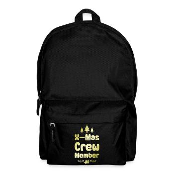 X-Mas Crew Mitglied - Rucksack - Schwarz - Vorne