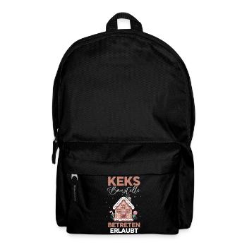 Santa Claus Gingerbread House Christmas - Backpack - black - Front