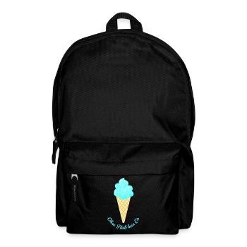 Eis Waffel coole Sprüche Quote Sommer Eiscreme Fan - Rucksack - Schwarz - Vorne