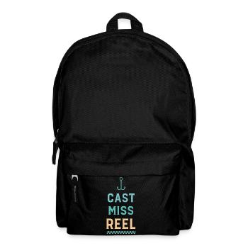 Anker und Wellen werfen Miss Reel - Rucksack - Schwarz - Vorne
